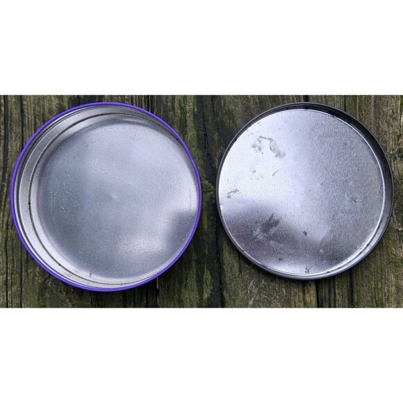 Vintage 90s/2000s? Wonka Purple Lolly Candy 6" Round Metal Tin Pure Imagination - Picture 7 of 10